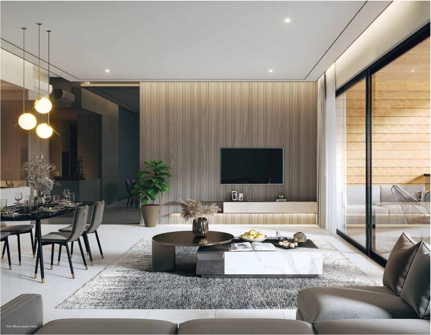 Living and dining (artist’s impression)